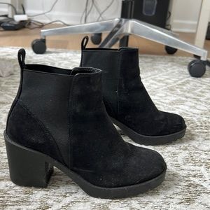 Black Suede Booties